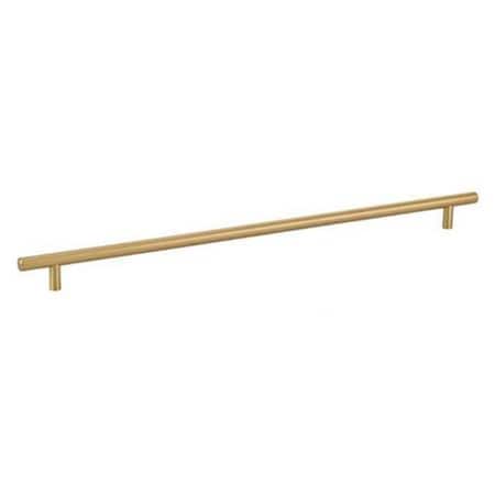 Patioplus 16 in. Center to Center Brass Bar Cabinet Pull, Satin Brass PA2155473